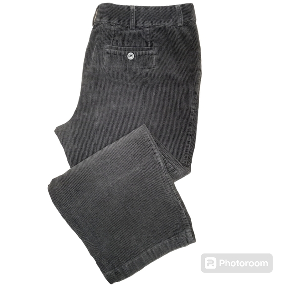 Boden Wide Wale Corduroy Pants Dark Gray Size 18L - Picture 16 of 16